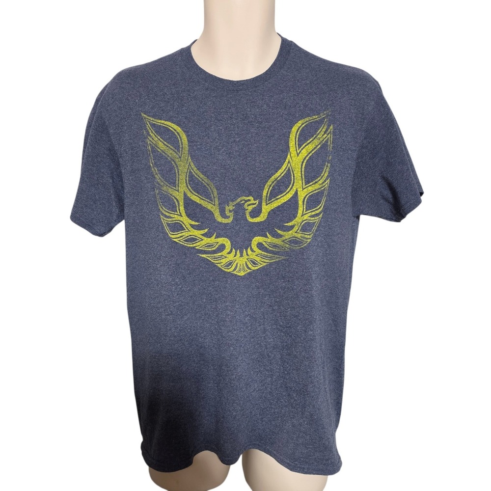 GM Official Licensed Pontiac Firebird Trans Am Graphic Tee Mens Medium Blue